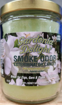 Smoke Odor Exterminator Candle Gardenia Delight 13oz